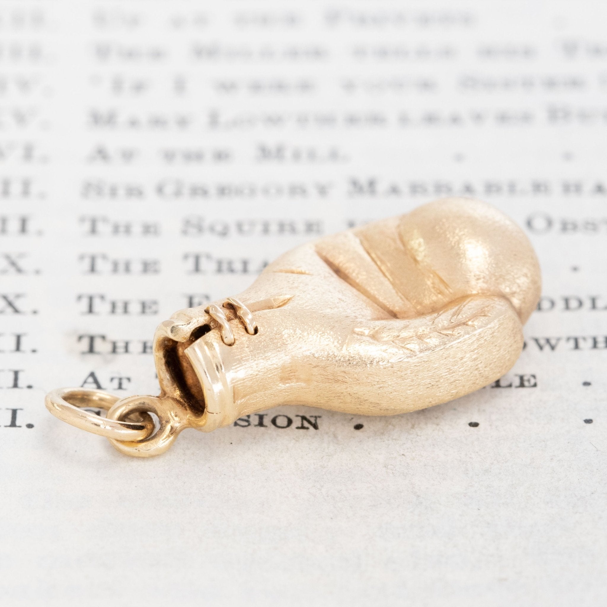 Vintage Boxing Glove Charm