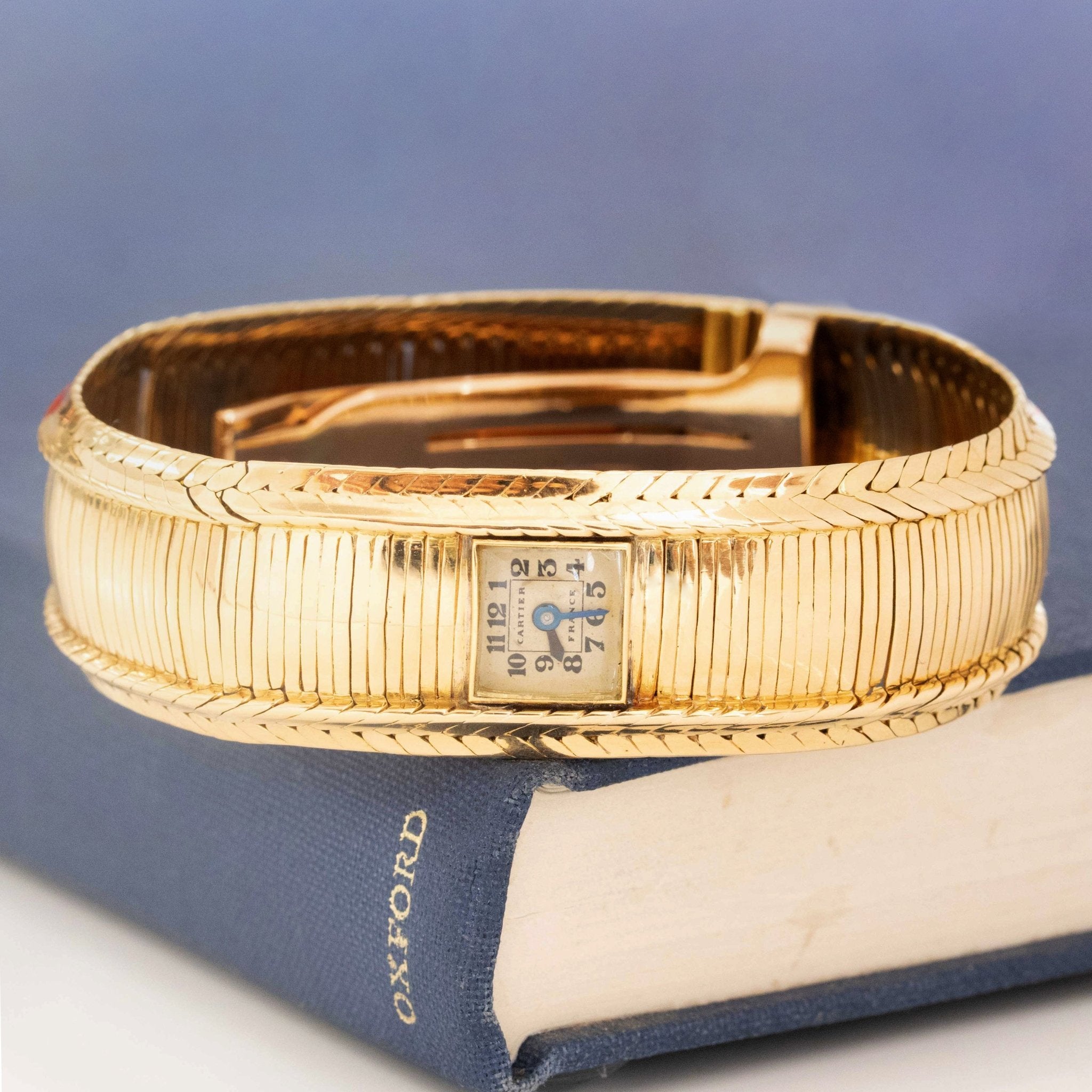 Vintage Bracelet Watch by Cartier France c 1940s