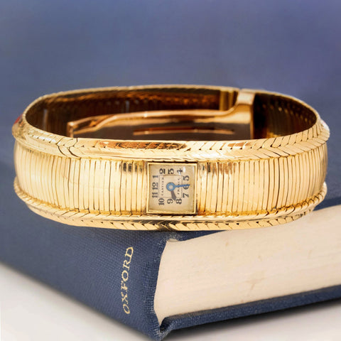 Vintage Bracelet Watch by Cartier France c 1940s