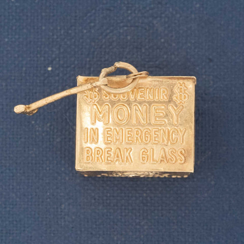 Vintage "Break In Case of Emergency" Dollar Charm