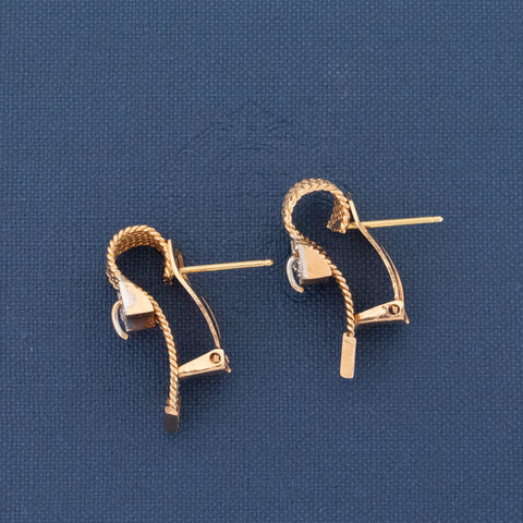 Vintage Buckle Motif Earrings