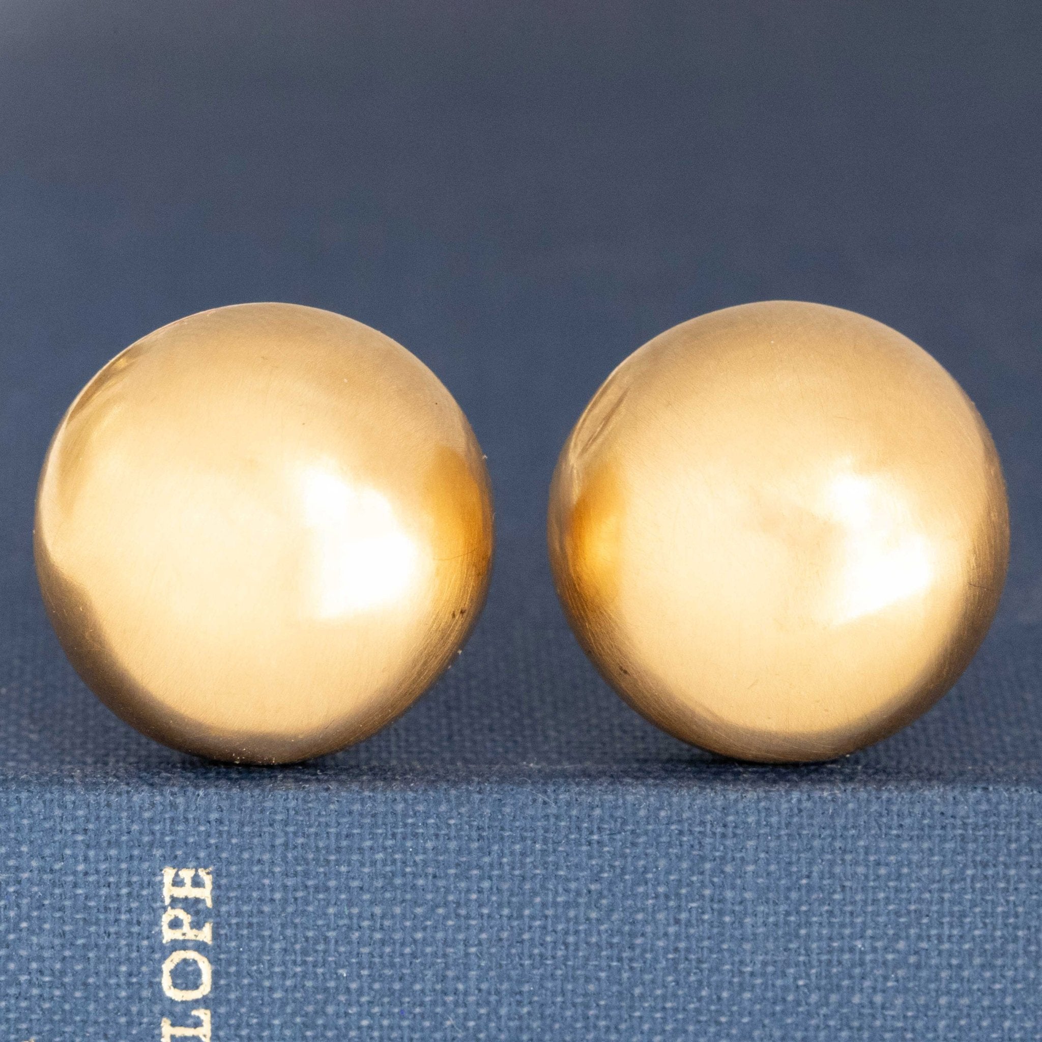 Vintage Button Ear Clips, by Cartier