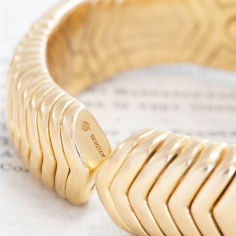 Vintage Bvlgari "Alveare" Yellow Gold Watch