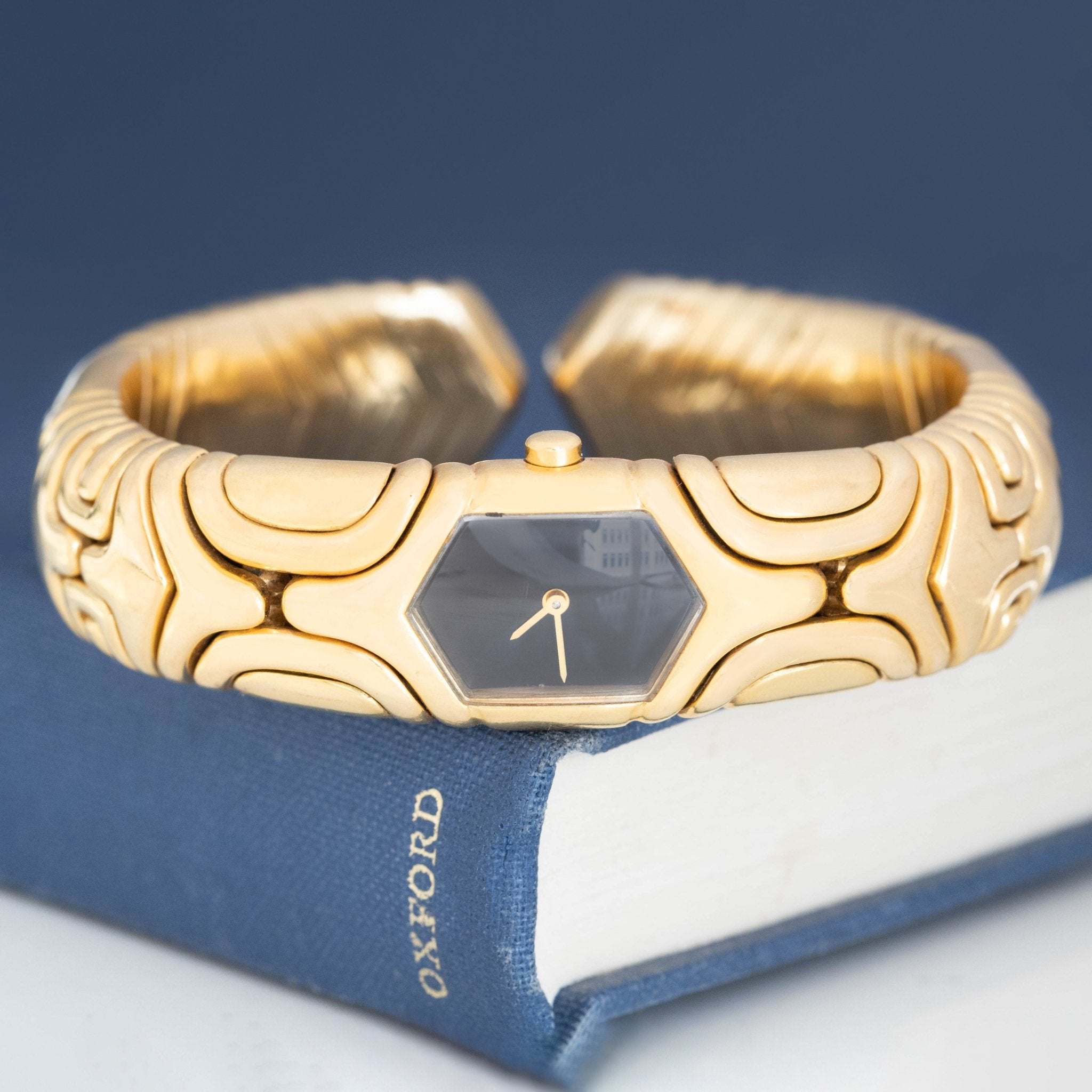 Vintage Bvlgari "Alveare" Yellow Gold Watch