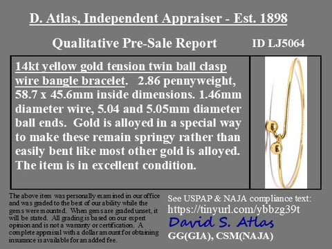 Vintage Bypass Gold Bangle