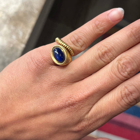 Vintage Cabochon Sapphire Ring, by Cartier Circa 1970s