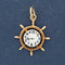Vintage Captains Wheel Motif Clock Charm