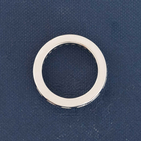 2.95ctw Vintage Carre Cut Diamond & Sapphire Eternity Band by Tiffany & Co.