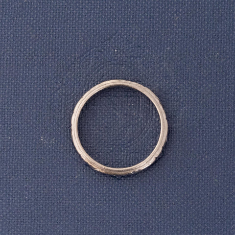 Vintage Carved Wedding Band 2.5mm
