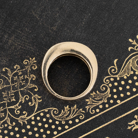 Vintage Chunky Gold Band, French