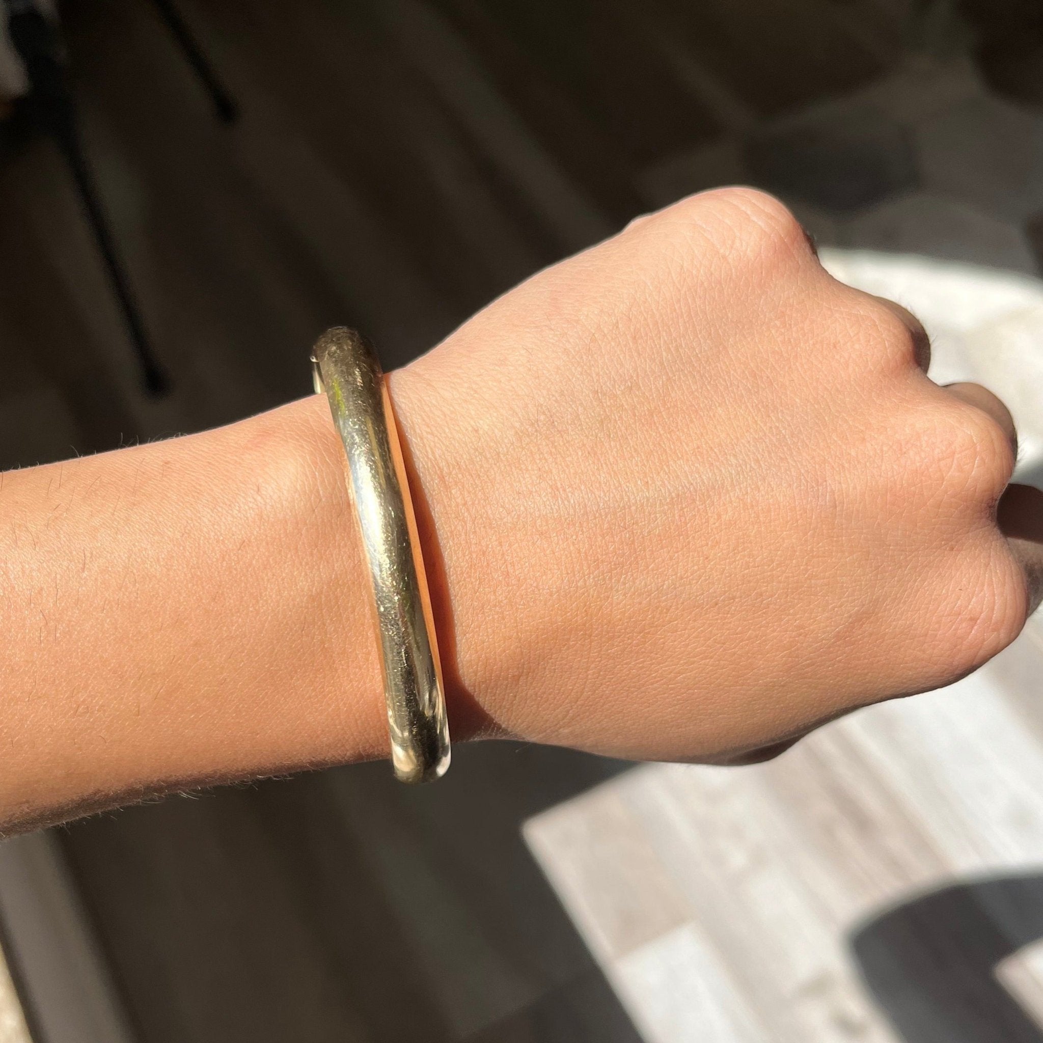 Vintage Chunky Gold Bangle