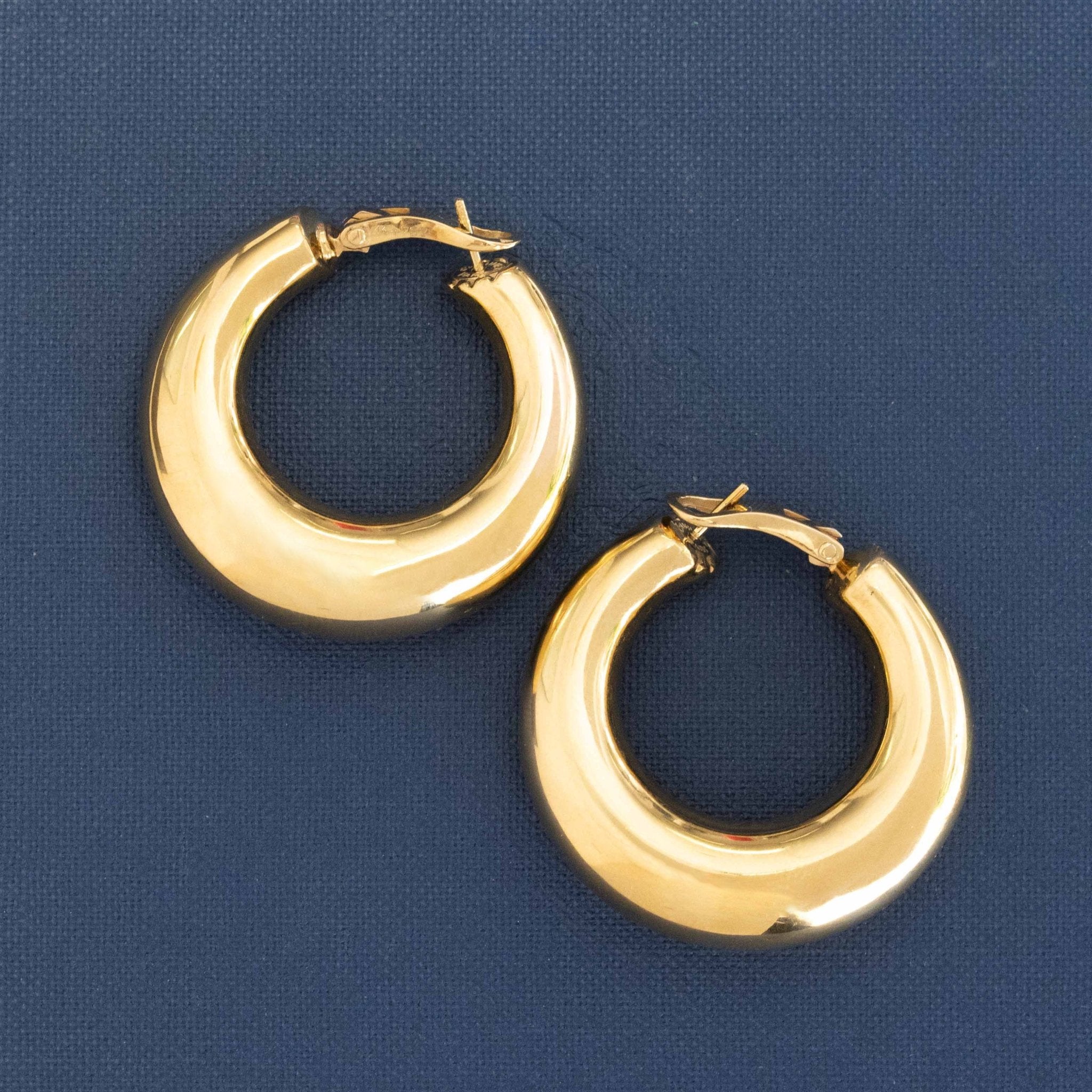 Vintage Chunky Hoop Earrings, by Chaumet Paris