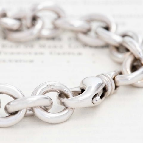 Vintage Chunky Oval Link Bracelet