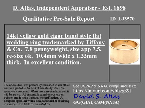 Vintage Cigar Band by Tiffany & Co.