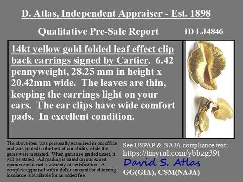 Vintage Clip-On Earrings, by Cartier