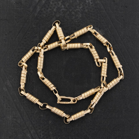 Vintage Coil Link Necklace