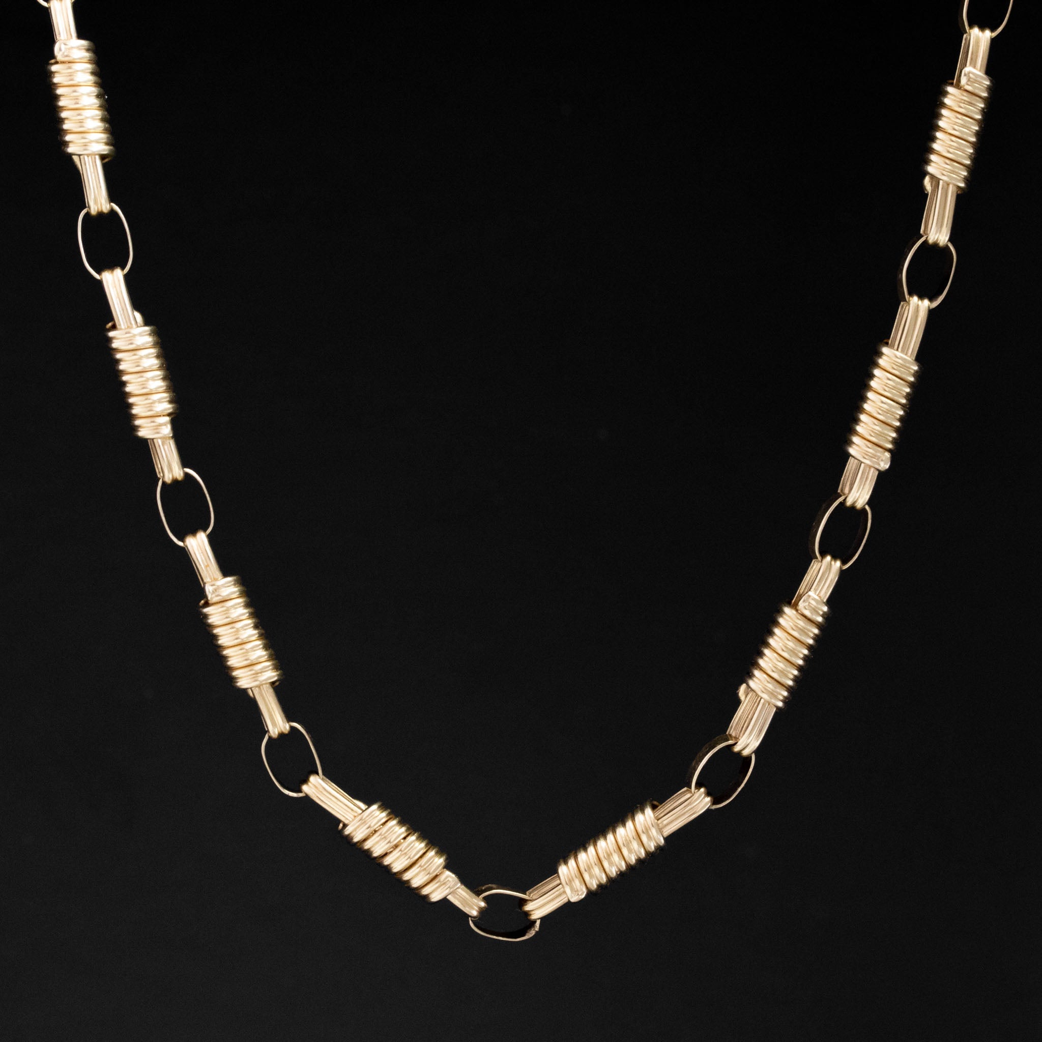 Vintage Coil Link Necklace