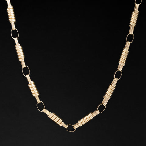 Vintage Coil Link Necklace