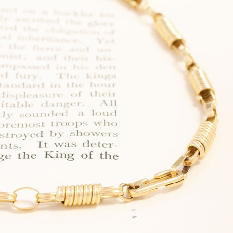 Vintage Coil Link Necklace
