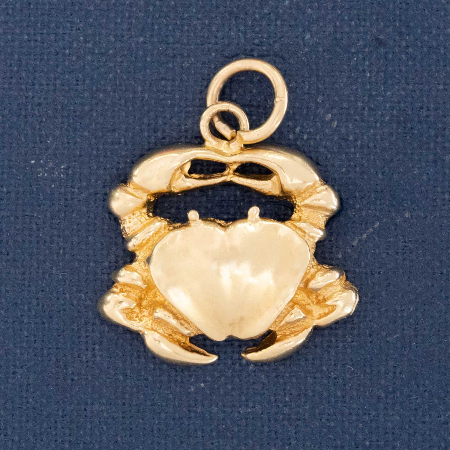 “Crab shaped jewelry pendant, vintage style