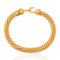Vintage David Yurman 18K gold twisted cable bangle with diamond hook closure