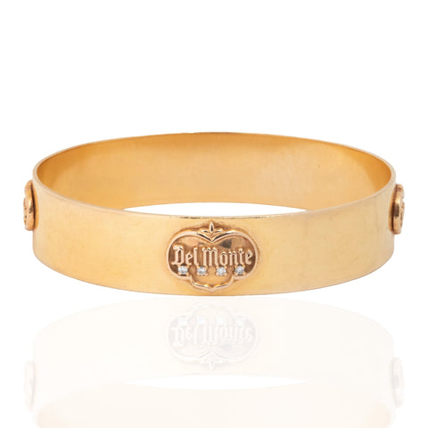 Vintage Del Monte Diamond Wide Bangle
