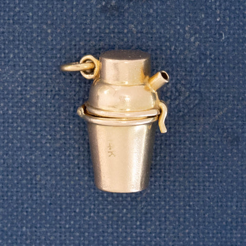 Vintage Devil Cocktail Shaker Charm