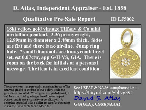 Vintage Diamond 1837 T&Co Charm, by Tiffany & Co.