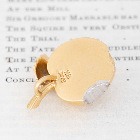 RARE Vintage Diamond Apple Pendant, by Piaget