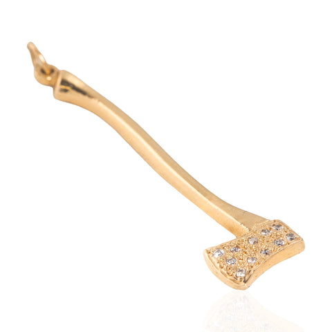 Vintage Diamond Axe Charm