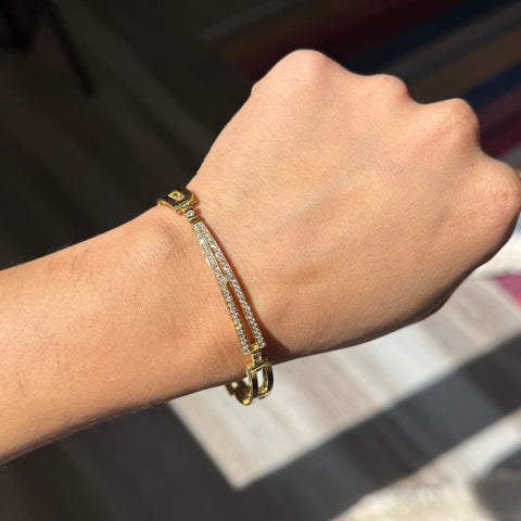 Vintage Diamond "BABY" Bracelet, by Hammerman