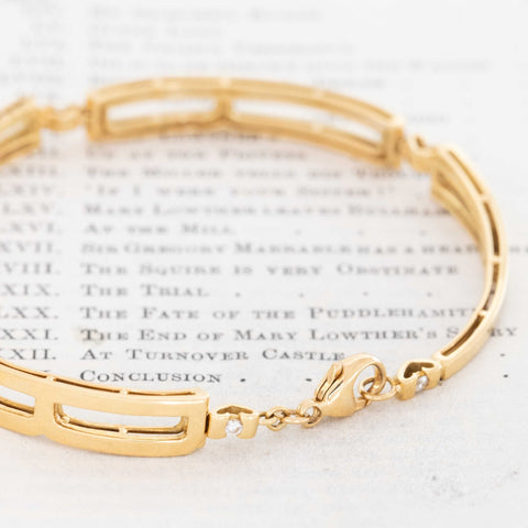 Vintage Diamond "BABY" Bracelet, by Hammerman