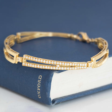 Vintage Diamond "BABY" Bracelet, by Hammerman