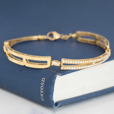Vintage Diamond "BABY" Bracelet, by Hammerman