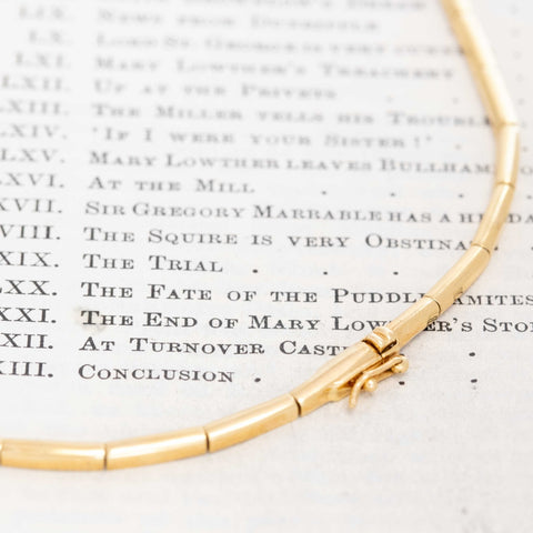1.50ctw Vintage Round Cut Diamond Bar Link Necklace