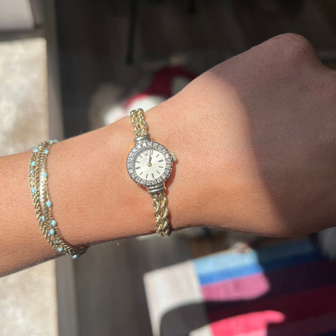 Vintage Diamond Bezel Ladies Watch by Rolex