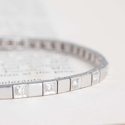 Vintage Diamond Block Bracelet