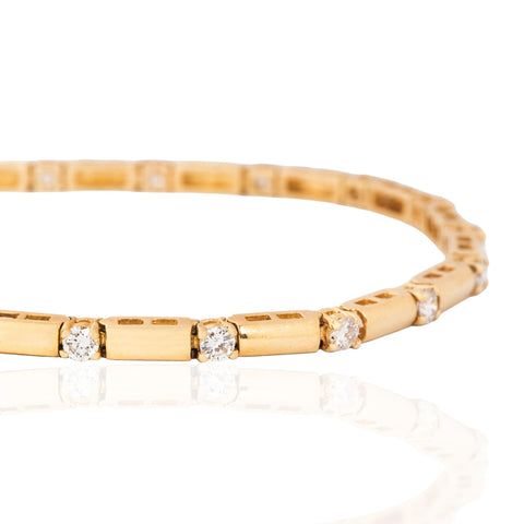 Vintage Diamond Block Bracelet