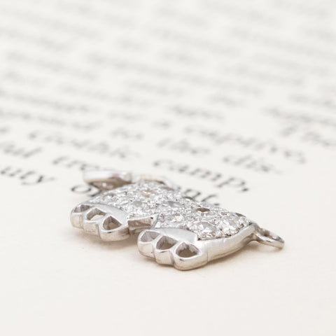 Vintage Diamond Bloomers Pendant/Charm