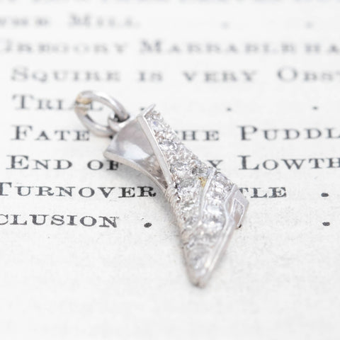 Vintage Diamond Boot Charm
