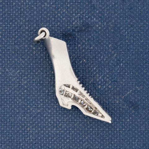 Vintage Diamond Boot Charm