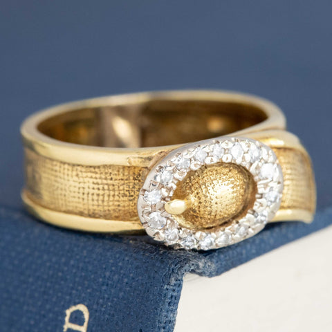 Vintage Diamond Buckle Band