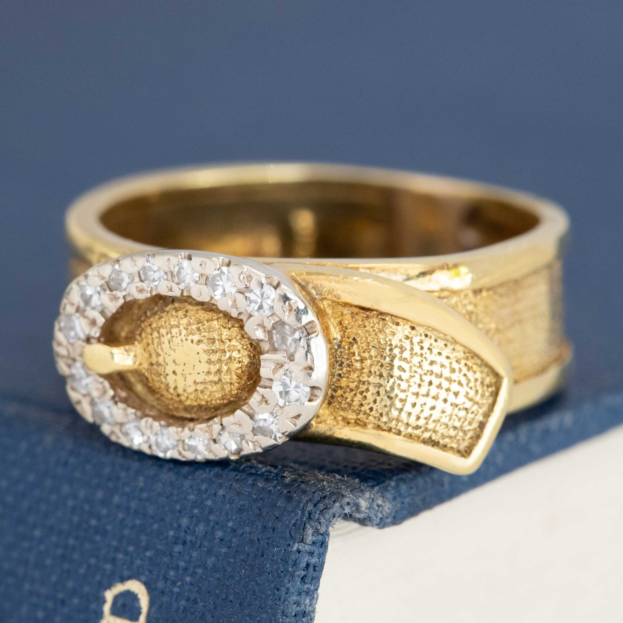 Vintage Diamond Buckle Band