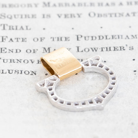 Vintage Diamond "C" Charm, by Cartier