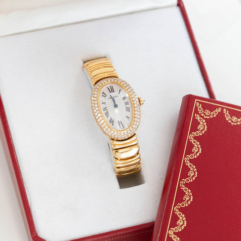 Vintage Diamond Cartier Baignoire Watch