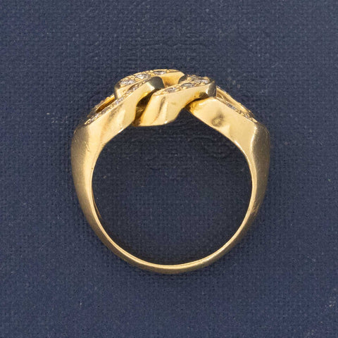 Vintage Diamond Chain Ring by Van Cleef & Arpels