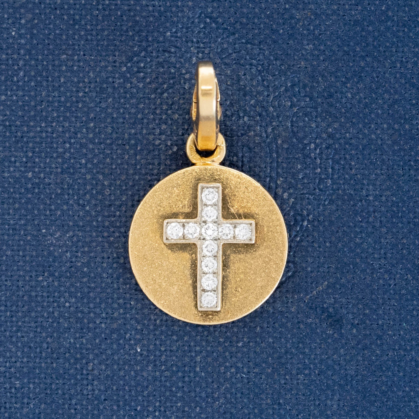 Vintage Diamond Cross Charm, by Cartier France