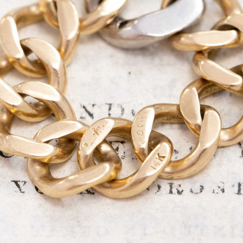 Vintage Diamond Curb Link Chain Ring, by Cartier