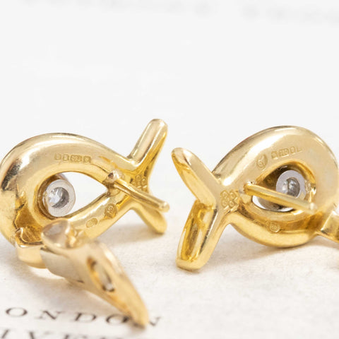 Vintage Diamond Earrings by Asprey of London