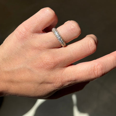1.75ctw Vintage Diamond Eternity Band, by Cartier